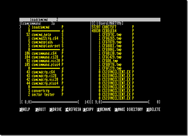 CBM-Command Bildschirm