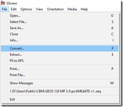 GSview Convert