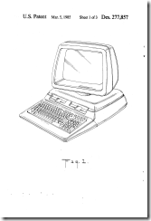 FIG. 1 is a perspective view of a computer showing my new design; 