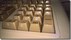 Ziffernblock der Tastatur mit 00-Taste